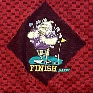 Vintage‎ Maser Austria Golf Sweater Size 44/Large Bulldog Wool Blend Red